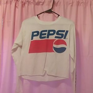 A Pepsi croped long sleeve
